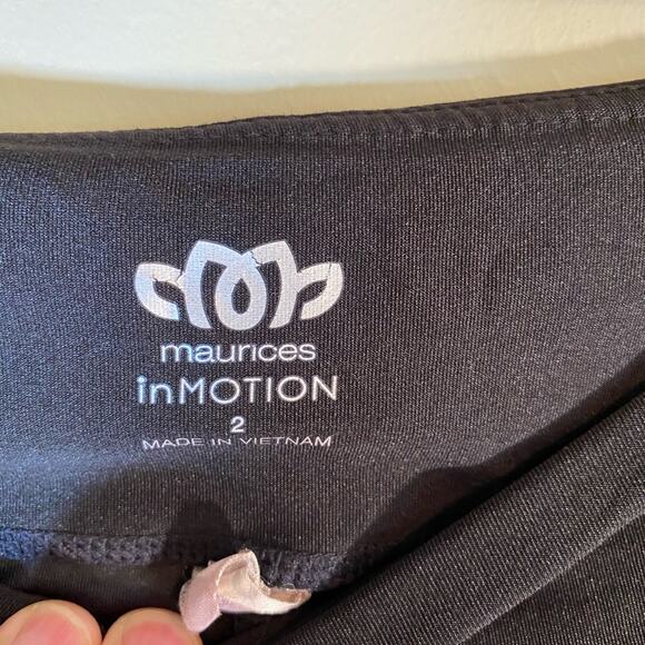 Maurices In Motion Black Pants spandex size 2 - Picture 5 of 7
